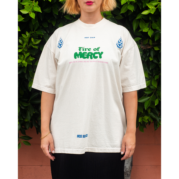 Fire of Mercy White T-shirt - Official Merchandise | HOT CHIP ...